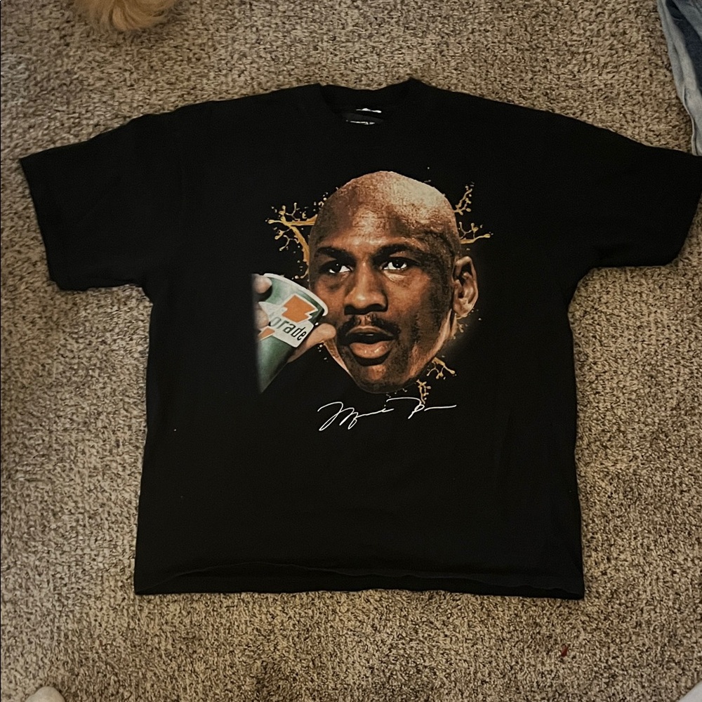 Black Graphic Tee with Iconic Design